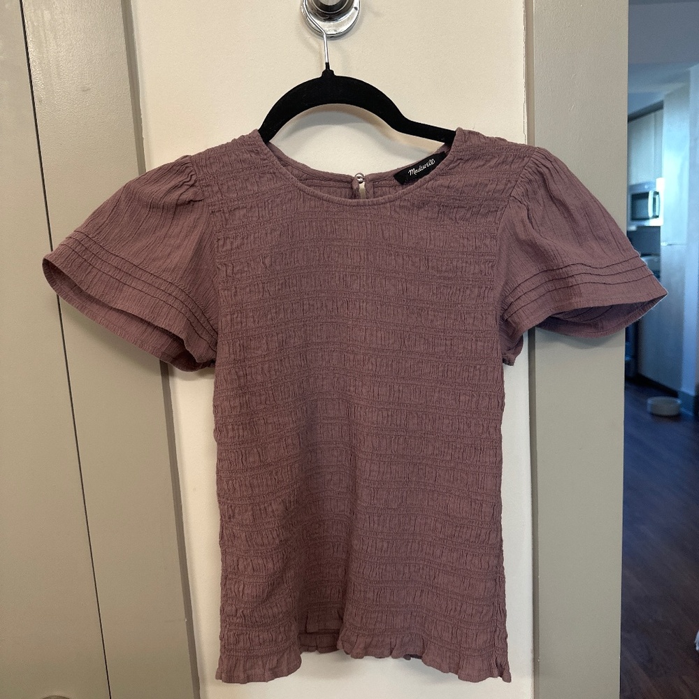 Madewell Flutter Sleeve Top